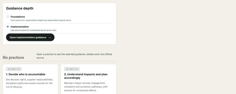Foundations and Implementation guidance depth choices
