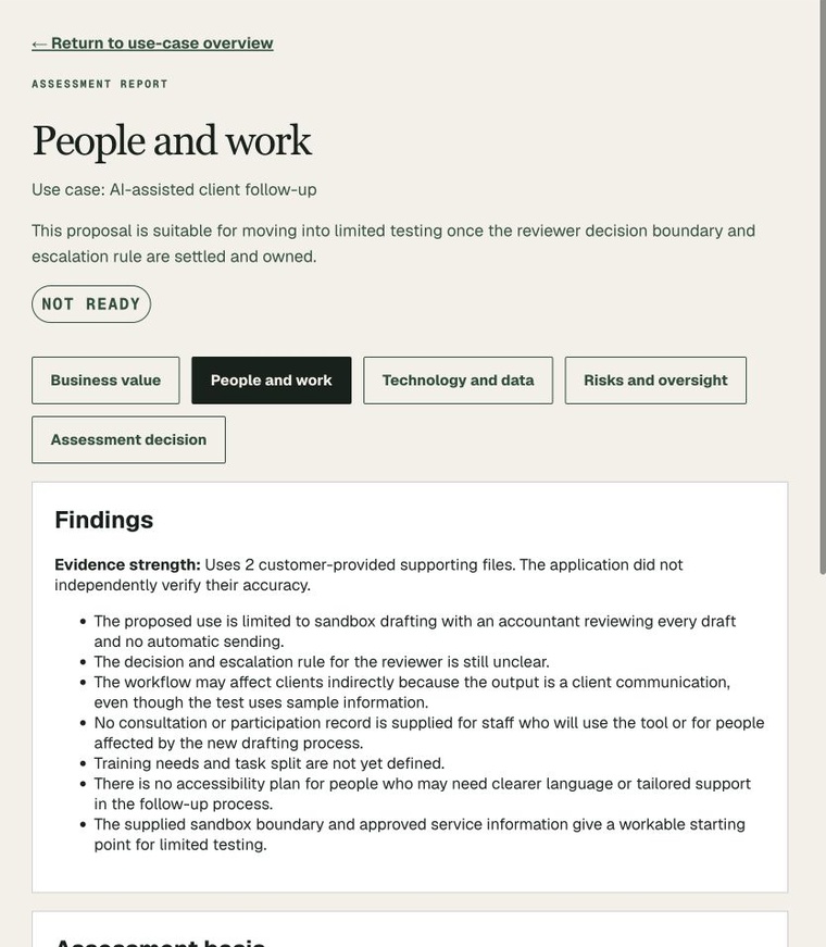 People and work report: Not ready, with checking and training gaps